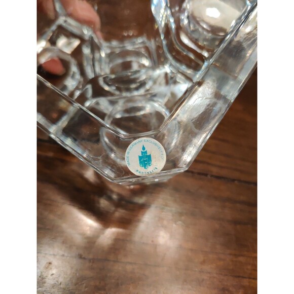 Vintage Germany Partylite CRYSTAL Castle 5 Tier Tea Light Votive Candle Holder - Picture 7 of 7